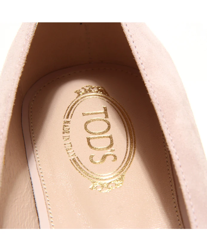 Стильные балетки с зажимом для аксессуаров. Tod'S, бежевый — фото 4