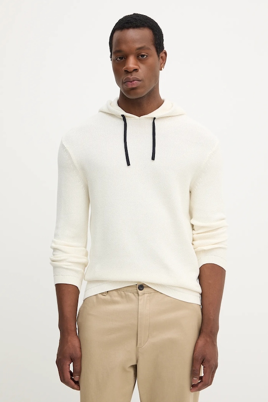 

Хлопковый свитер Armani Exchange, бежевый