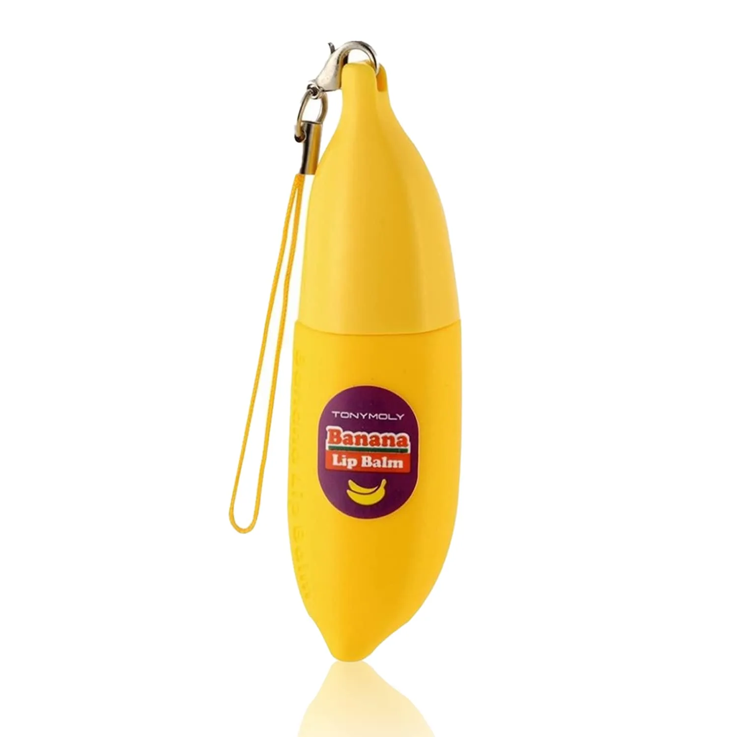 Мини-бальзам для губ TONYMOLY Magic Food Banana, увлажняющий корейский бальзам для губ с маслом ши и витамином Е, дорожный размер, с фруктовым ароматом., Banana