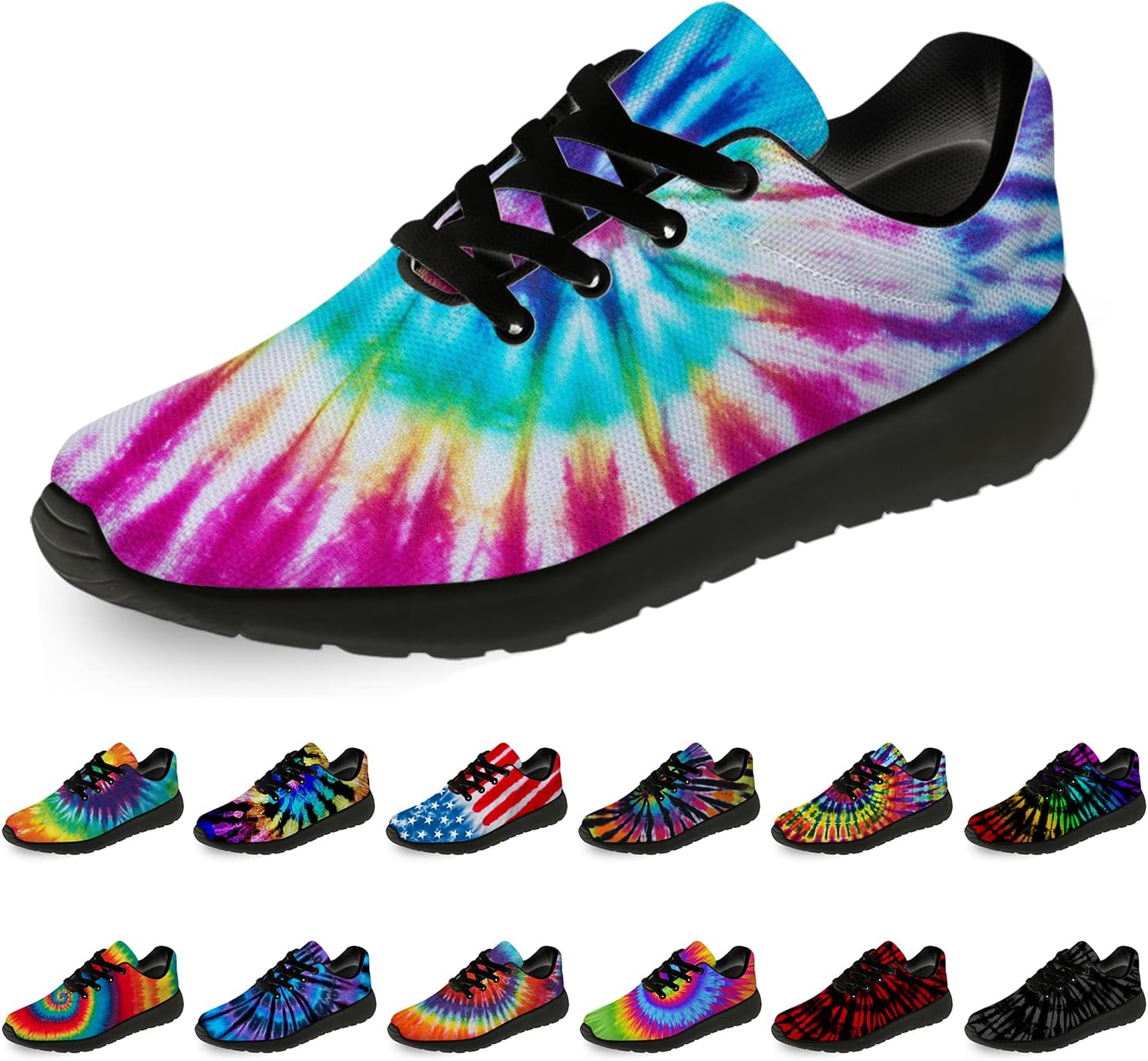 

Кроссовки Horethy Tie Dye для женщин и мужчин, беговые кроссовки, женские и мужские прогулочные, теннисные кроссовки, удобные спортивные кроссовки для джоггинга, подарки, синий/розовый