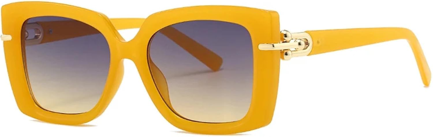 

Солнцезащитные очки с защитой от УФ-излучения UV400 | Женские, с градиентным переходом цвета, для занятий спортом на открытом воздухе и вождения DSVIGF, Yellow Gray Yellow