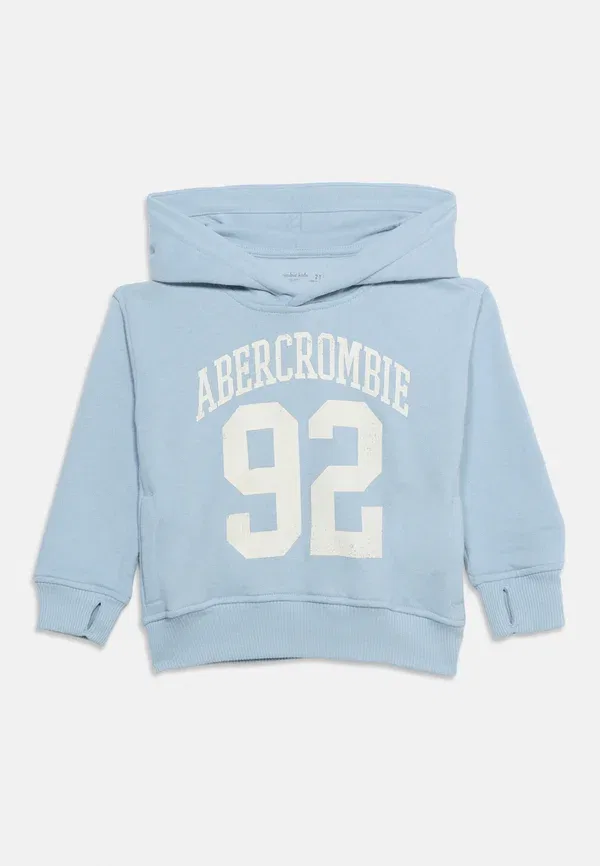 Свитер-худи Abercrombie & Fitch Hood hoodie, синий туман — фото 3