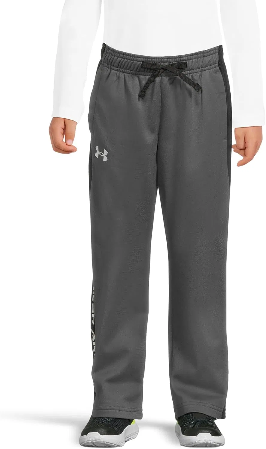 Детские брюки Under Armour Brawler 2.0, Pitch Gray (012)/White