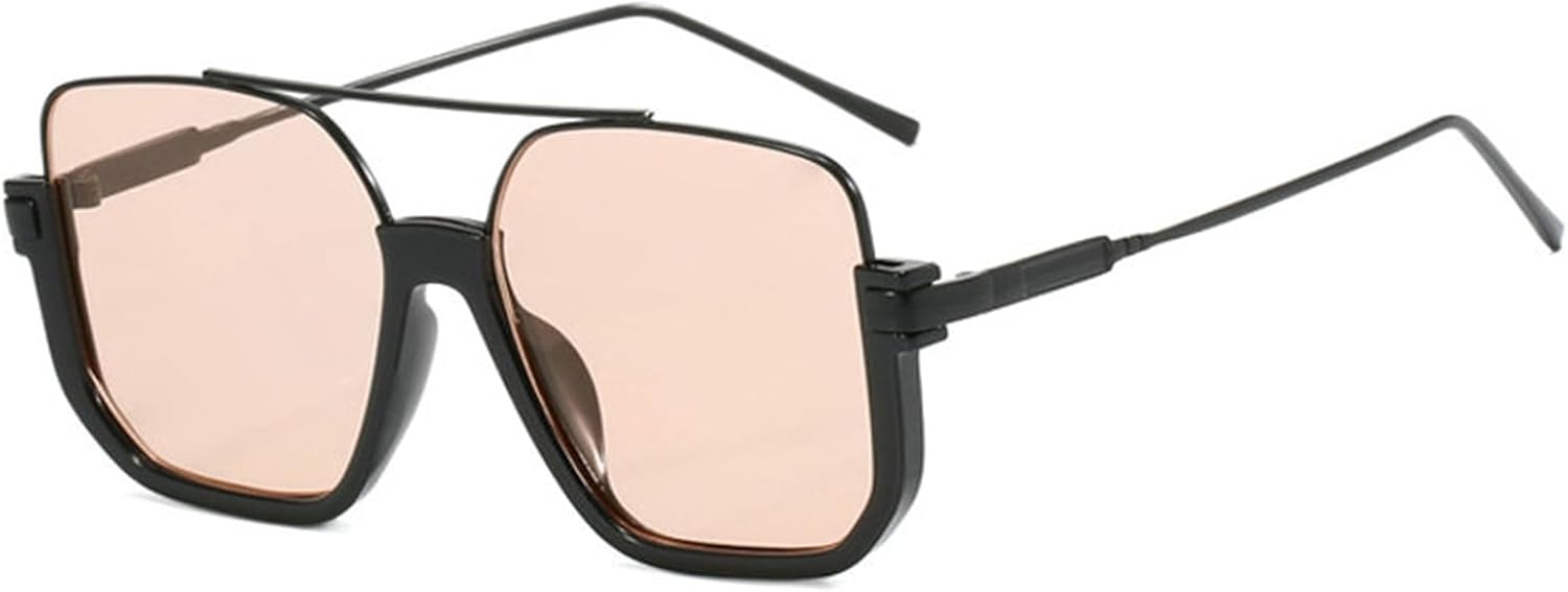 

Солнцезащитные очки Helena Oversized Square для женщин, модные градиентные очки с защитой от УФ-излучения UV400 для мужчин, панк-стиль, синий и шампань, популярные солнцезащитные очки, C1