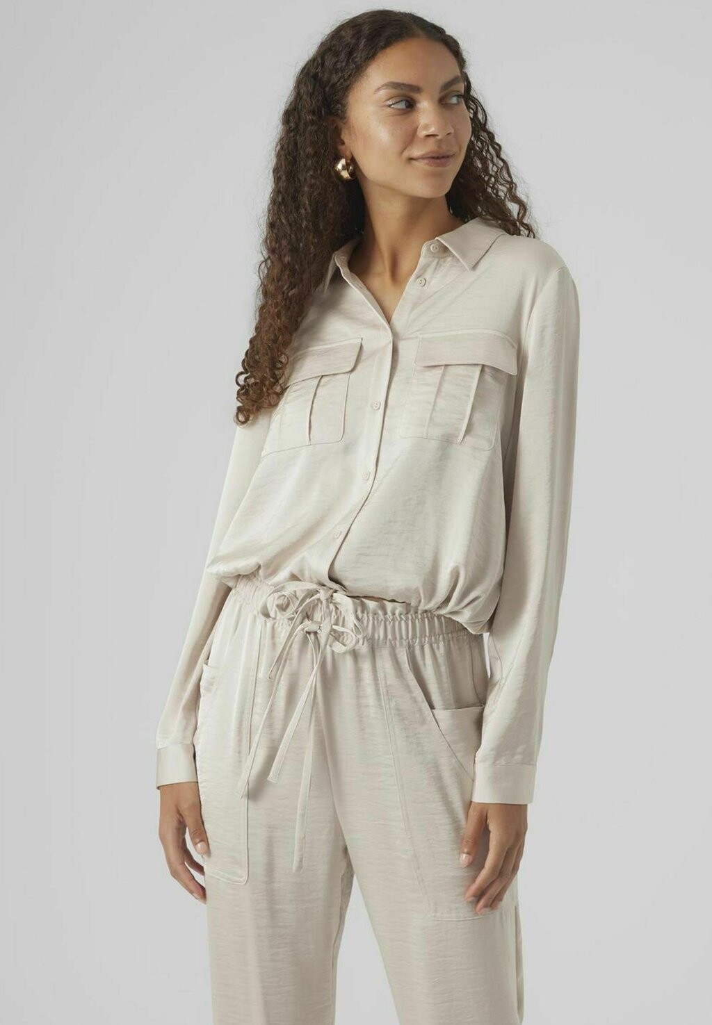 

Блузка-рубашка VMMARYS Vero Moda, цвет pumice stone