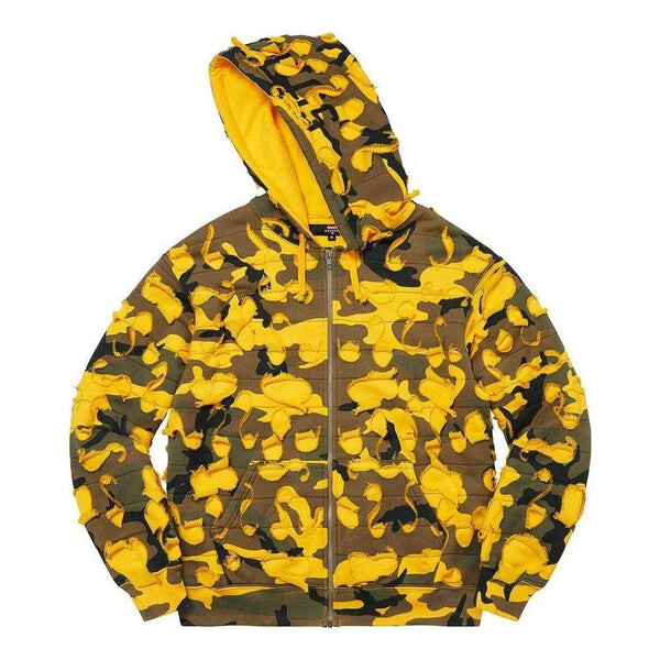 

Толстовка x griffin zip up hooded sweatshirt 'yellow olive green' Supreme, желтый