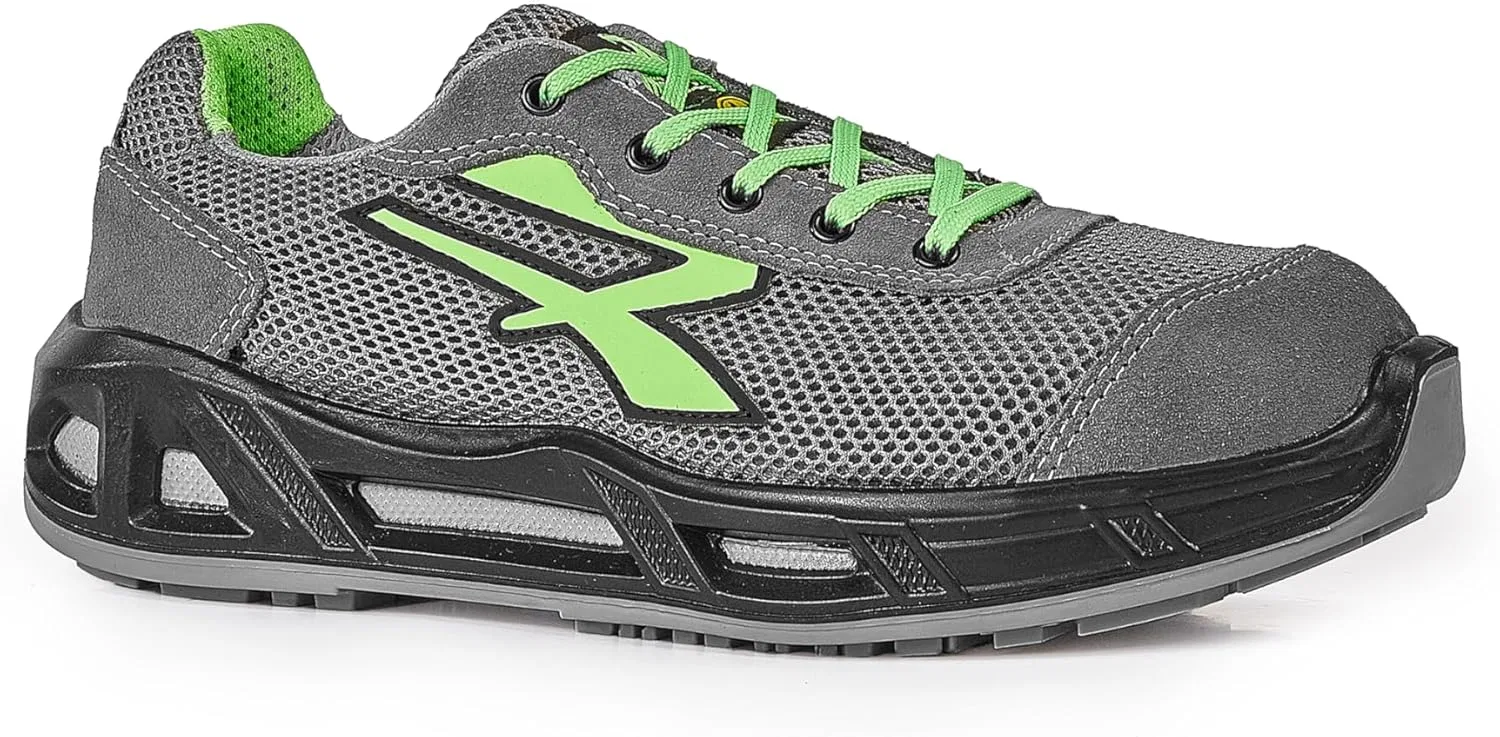 Защитная обувь UPower S3 Raptor Carpet SRC ESD, Grey-Green — фото 2