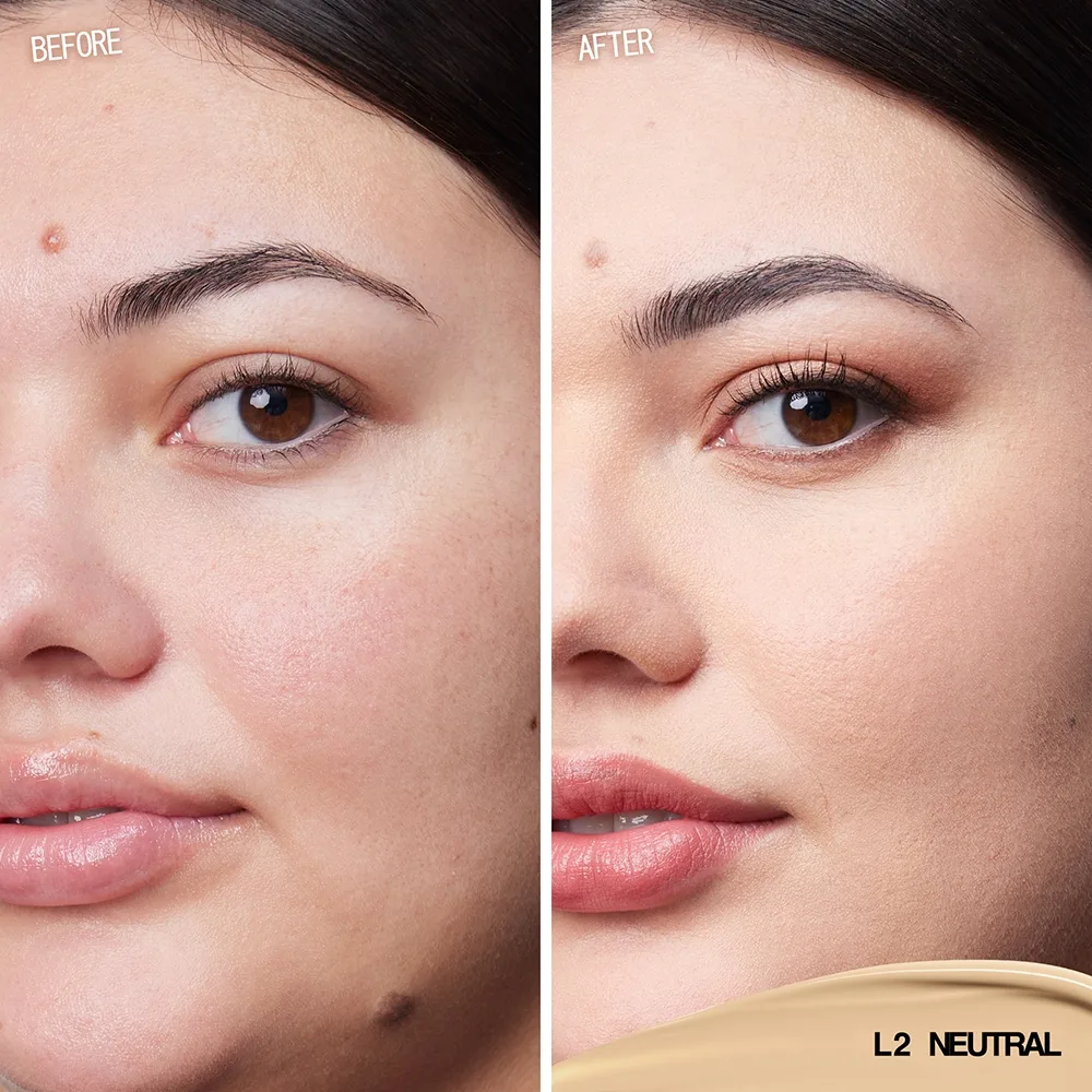 Тональная основа для лица About-face The Performer, L2 neutral, 32 мл — фото 3