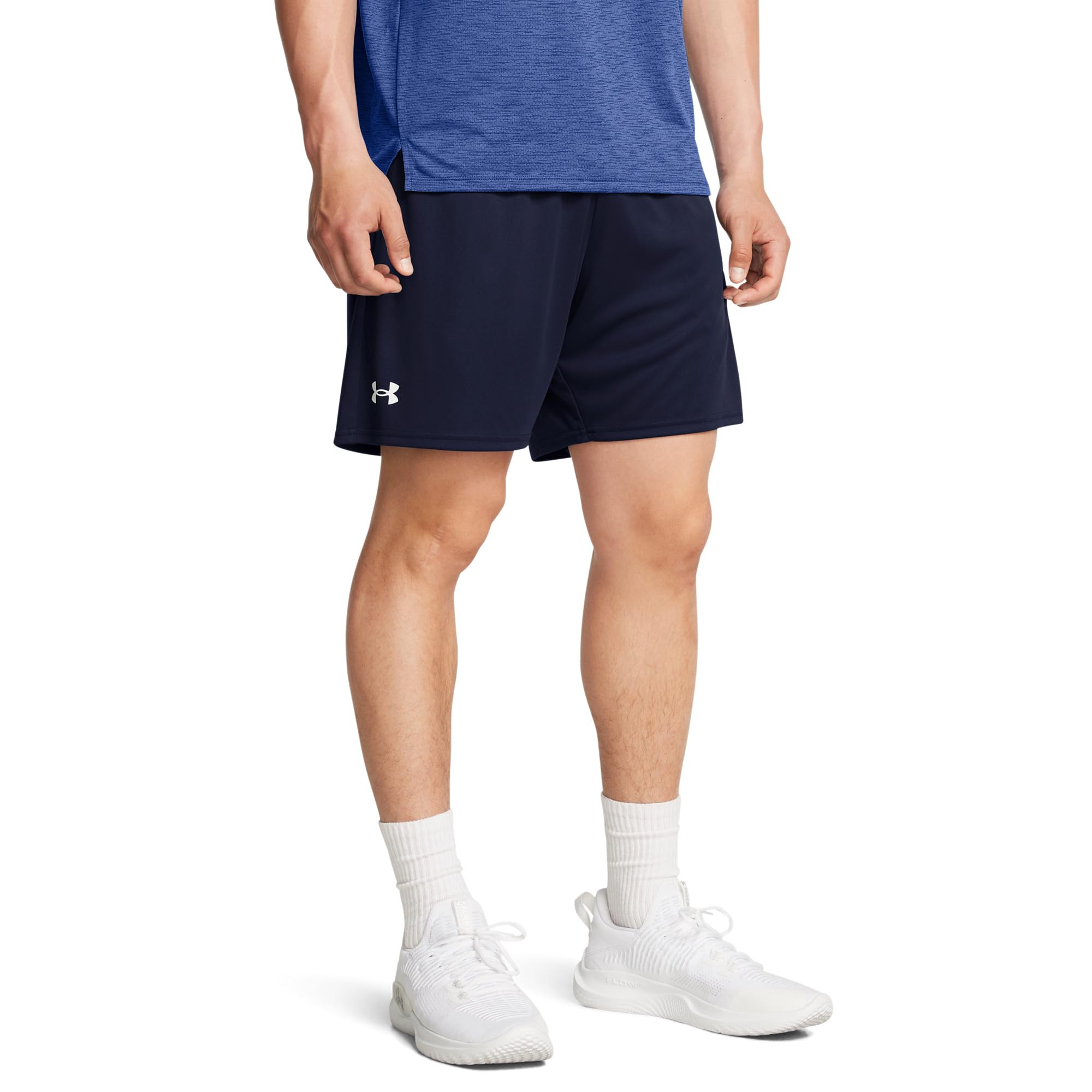 

Шорты Under Armour 7" Tech Shorts, цвет Midnight Navy/White
