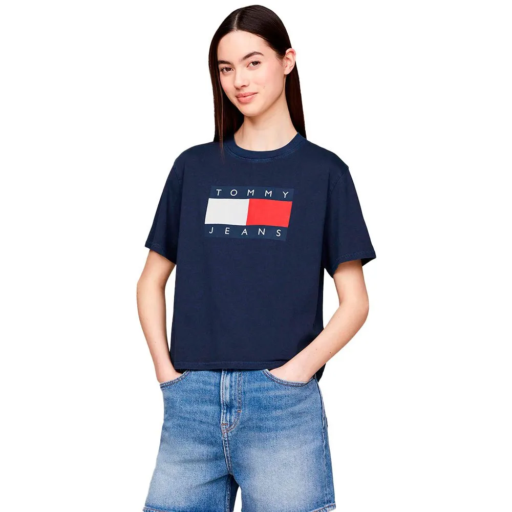 

Футболка Tommy Jeans Bxy Flag Ext, синий