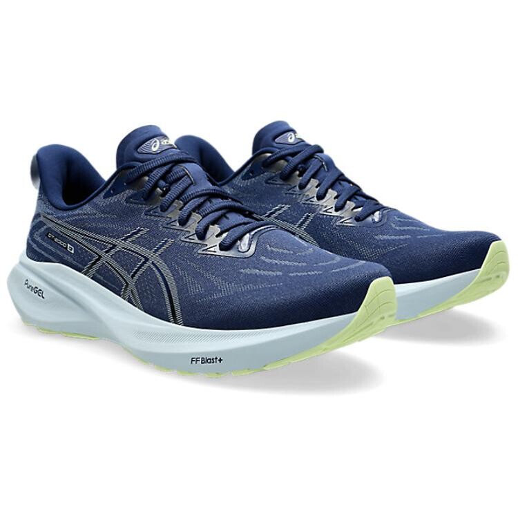 Кроссовки мужские низкие синие широкие/серо-голубые Asics — фото 3