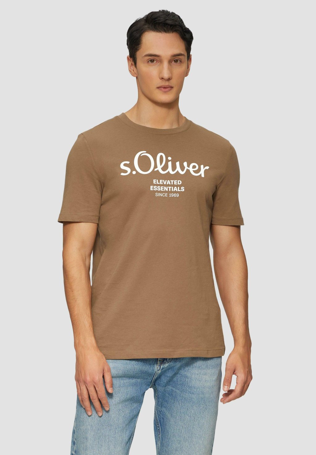 

Футболка с принтом KURZARM s.Oliver, бежевый