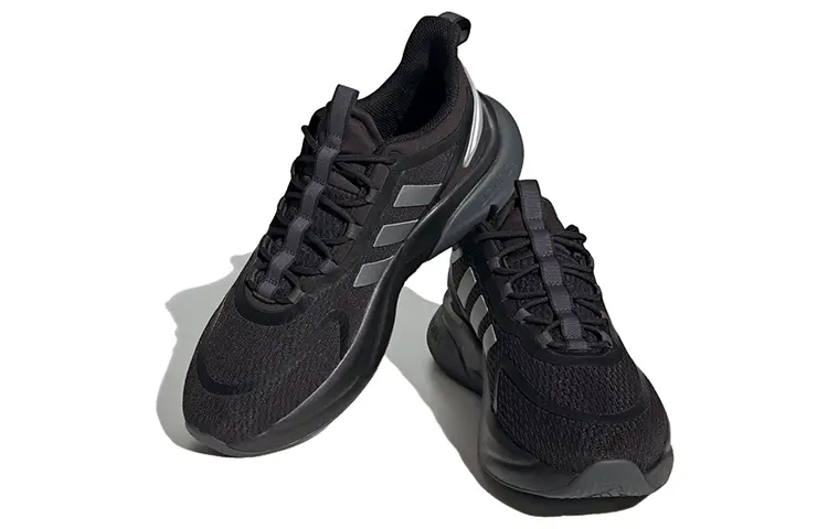 Кроссовки Alphaedge мужские с низким верхом, черные/серые Adidas — фото 3