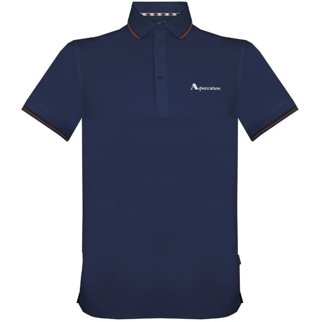 

Темно-Синяя рубашка-поло с логотипом бренда Aquascutum, синий