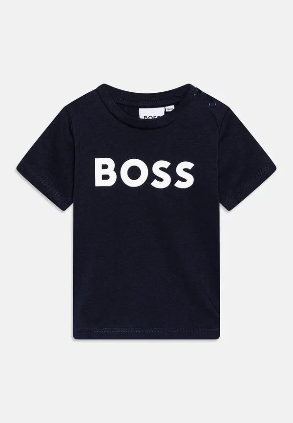 Детская футболка с короткими рукавами и принтом Boss Kidswear, Navy