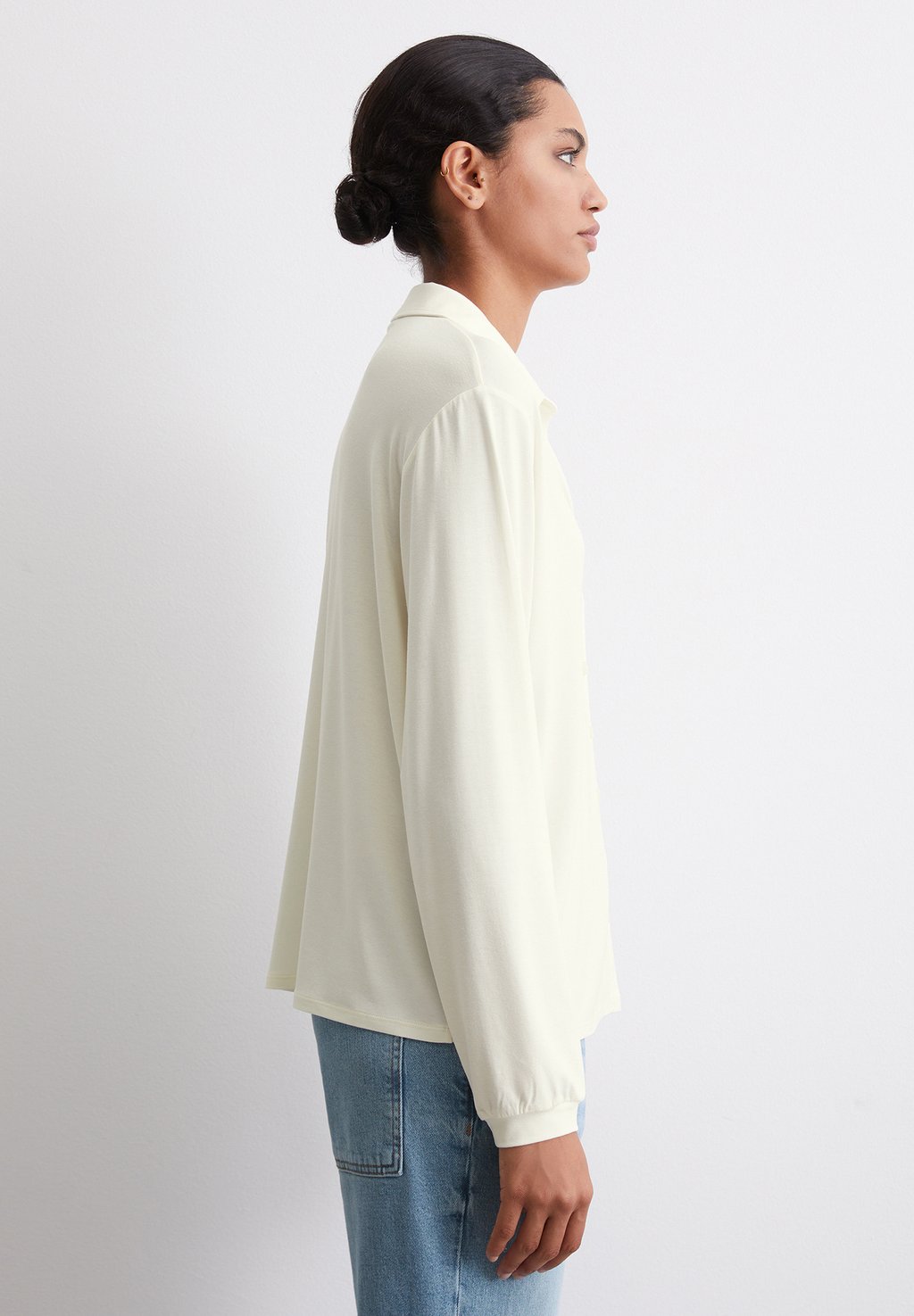 

Блузка на пуговицах LONG SLEEVE COLLAR Marc O'Polo, молочный