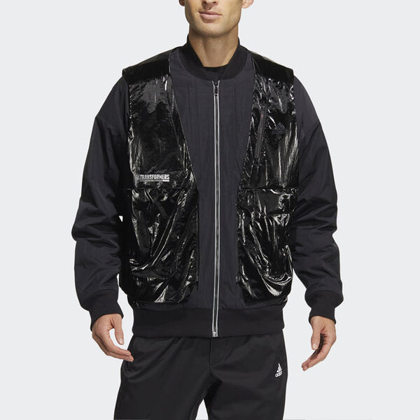 Куртка adidas x Transformers Crossover CNY Sports 2 In 1 Vest Jacket Black, черный — фото 4