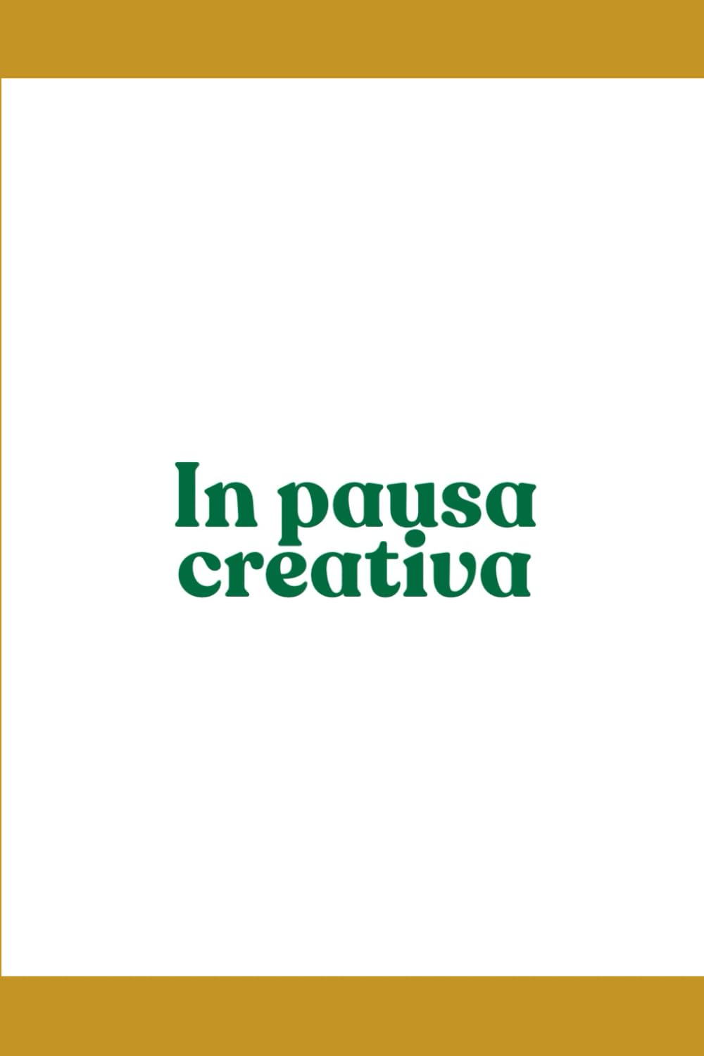 

Agenda “In pausa creativa” (Italian Edition)