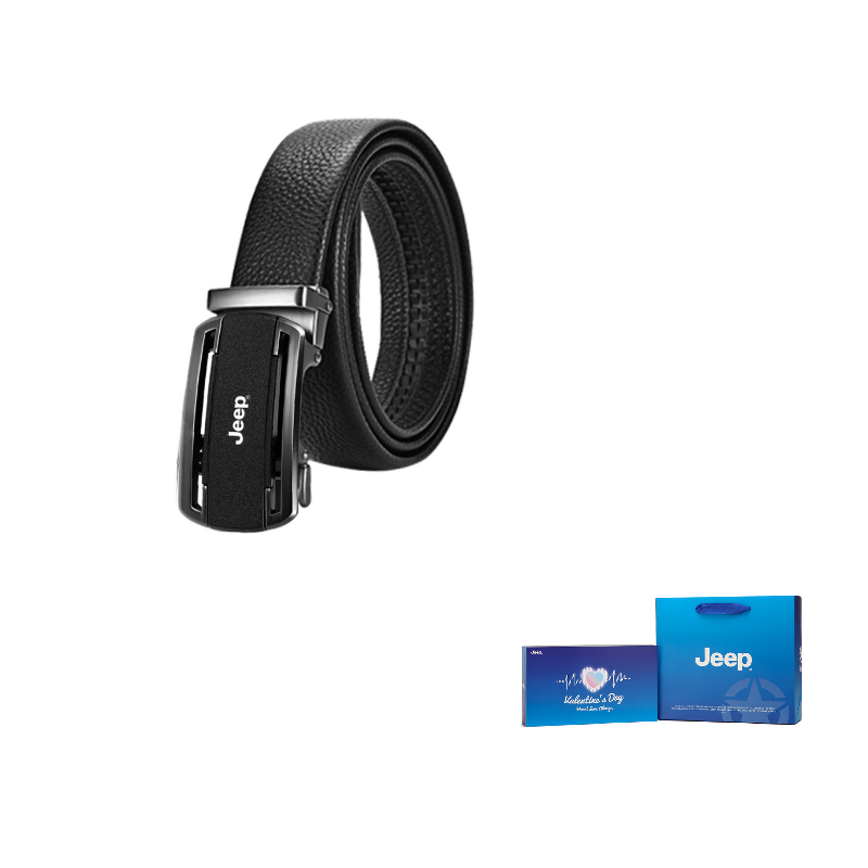 

Кожаный ремень мужской 3,5 см Jeep, litchi grain