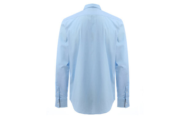 Рубашка мужская Burberry cotton classic long sleeves shirt синий, голубой — фото 3