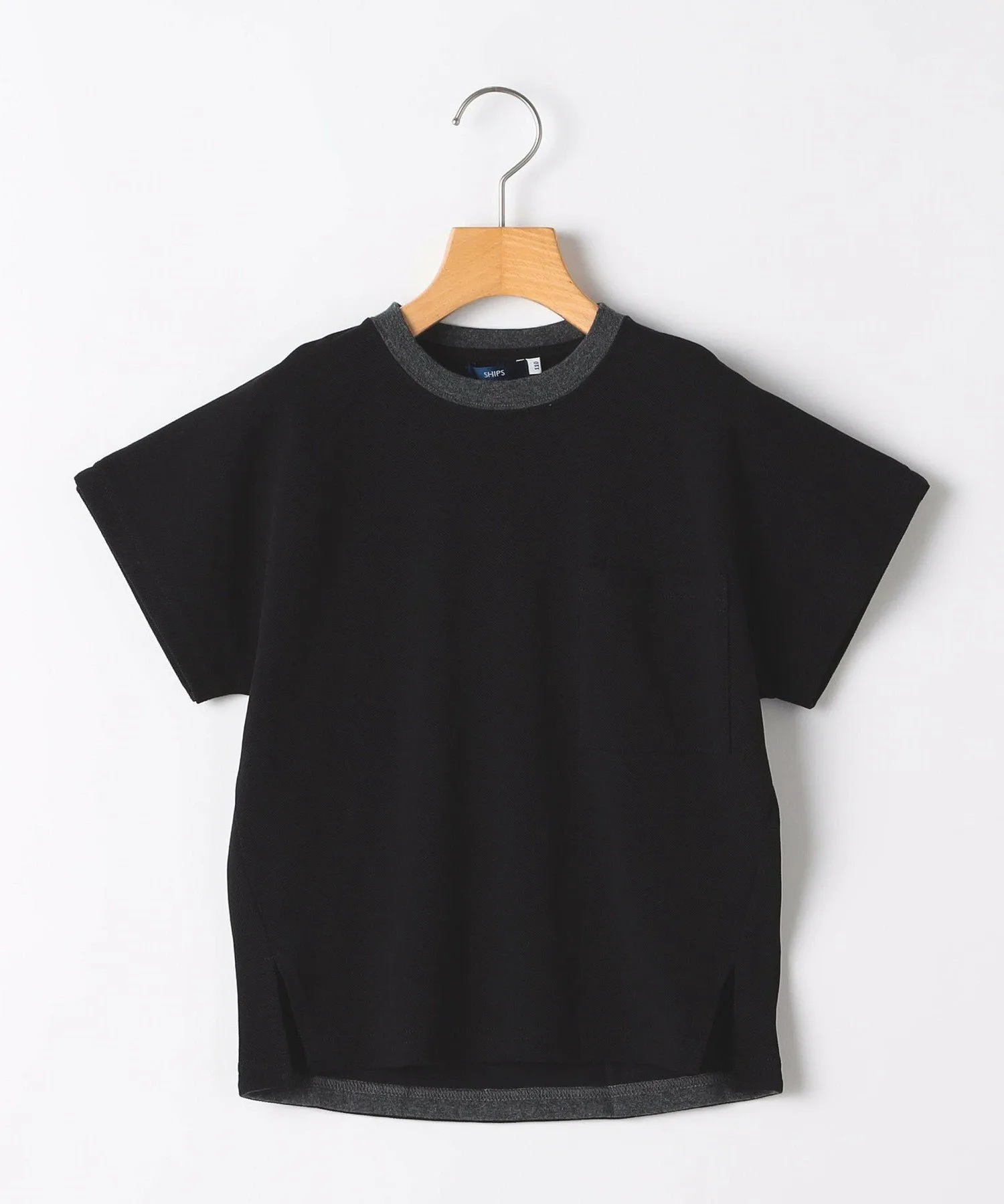 Детская футболка из пике, размер 100-130 см, с коротким рукавом SHIPS KIDS, Black