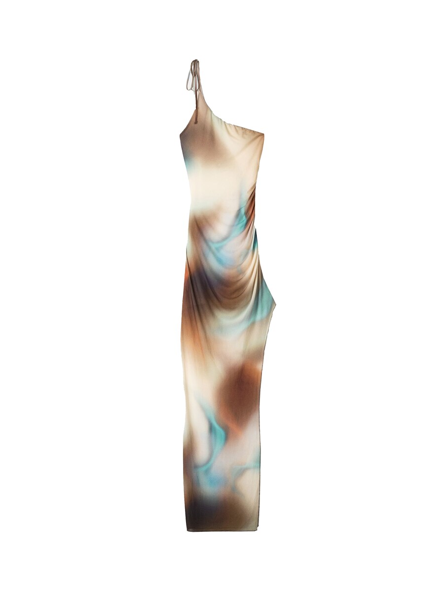 

Платье макси Bershka Dress, песочный
