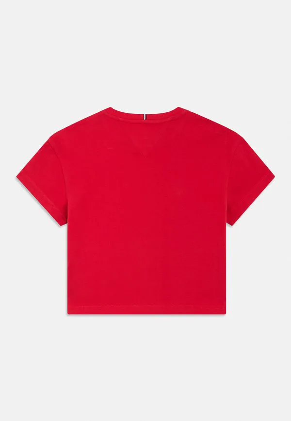 Футболка с принтом флага наследия в свободном стиле Tommy Hilfiger, Primary Red — фото 2