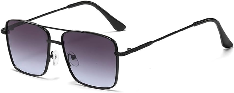 

Новые солнцезащитные очки в стиле ретро 2025 года с металлическим корпусом, женские, с прозрачными линзами с градиентом цвета «океан», защита от ультрафиолета UV400, мужские солнцезащитные очки DSXLY, Black Gray Gradient