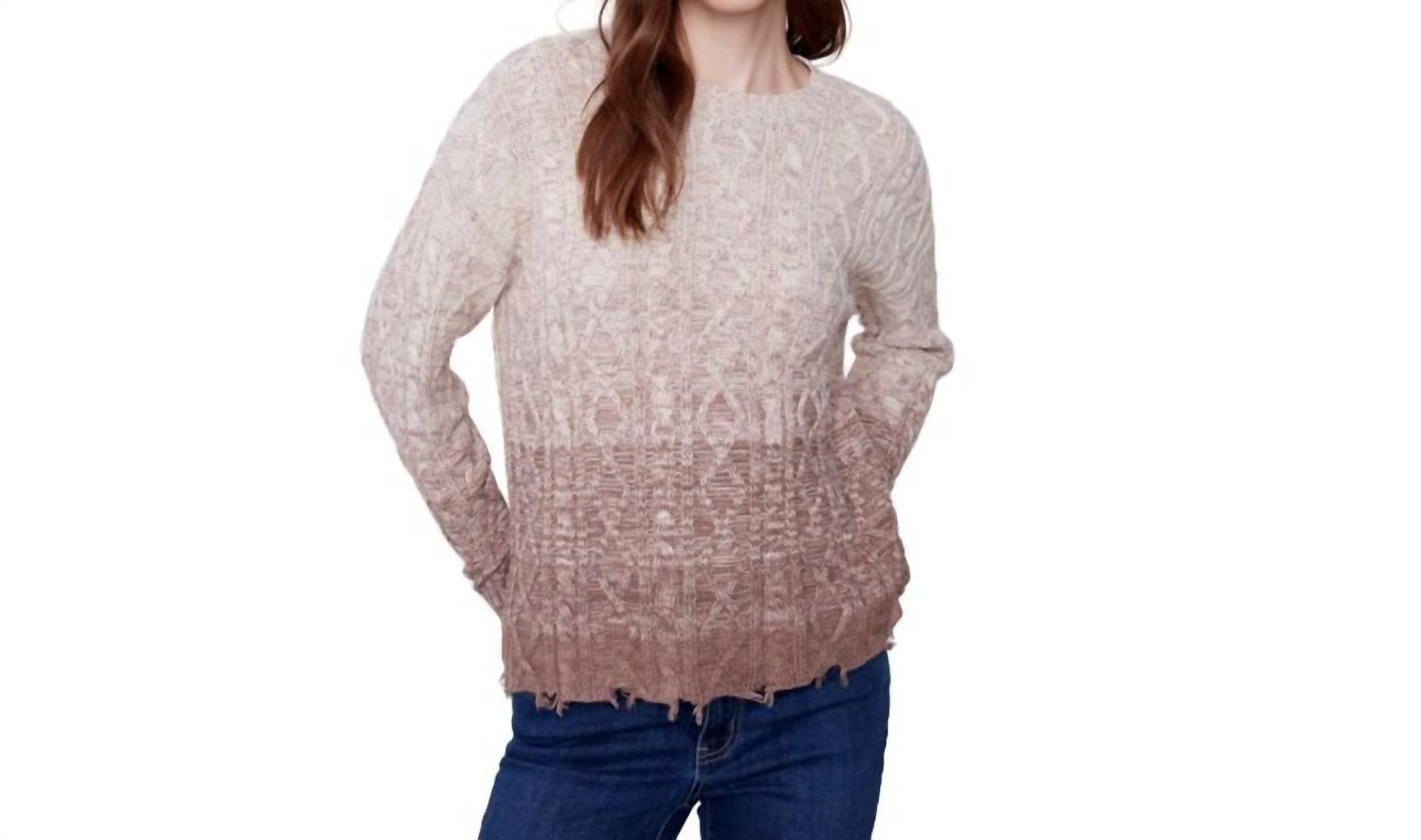 

Свитер Ombre Cable Knit в цвете Truffle CHARLIE B