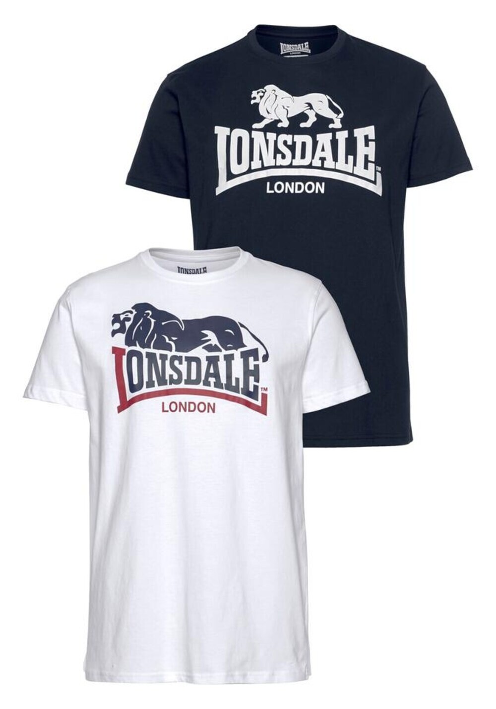 

Футболка LONSDALE Loscoe, морской синий/белый