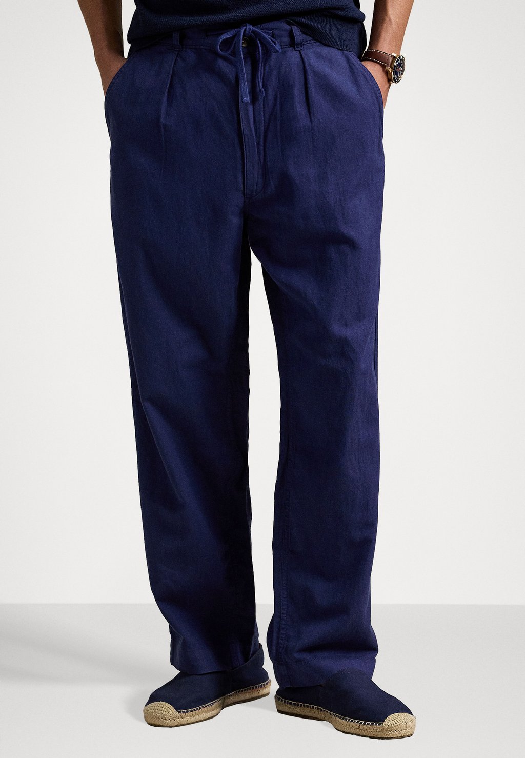 

Чиносы COTTON LINEN PREPSTER EASY PANT Polo Ralph Lauren, темно-синий
