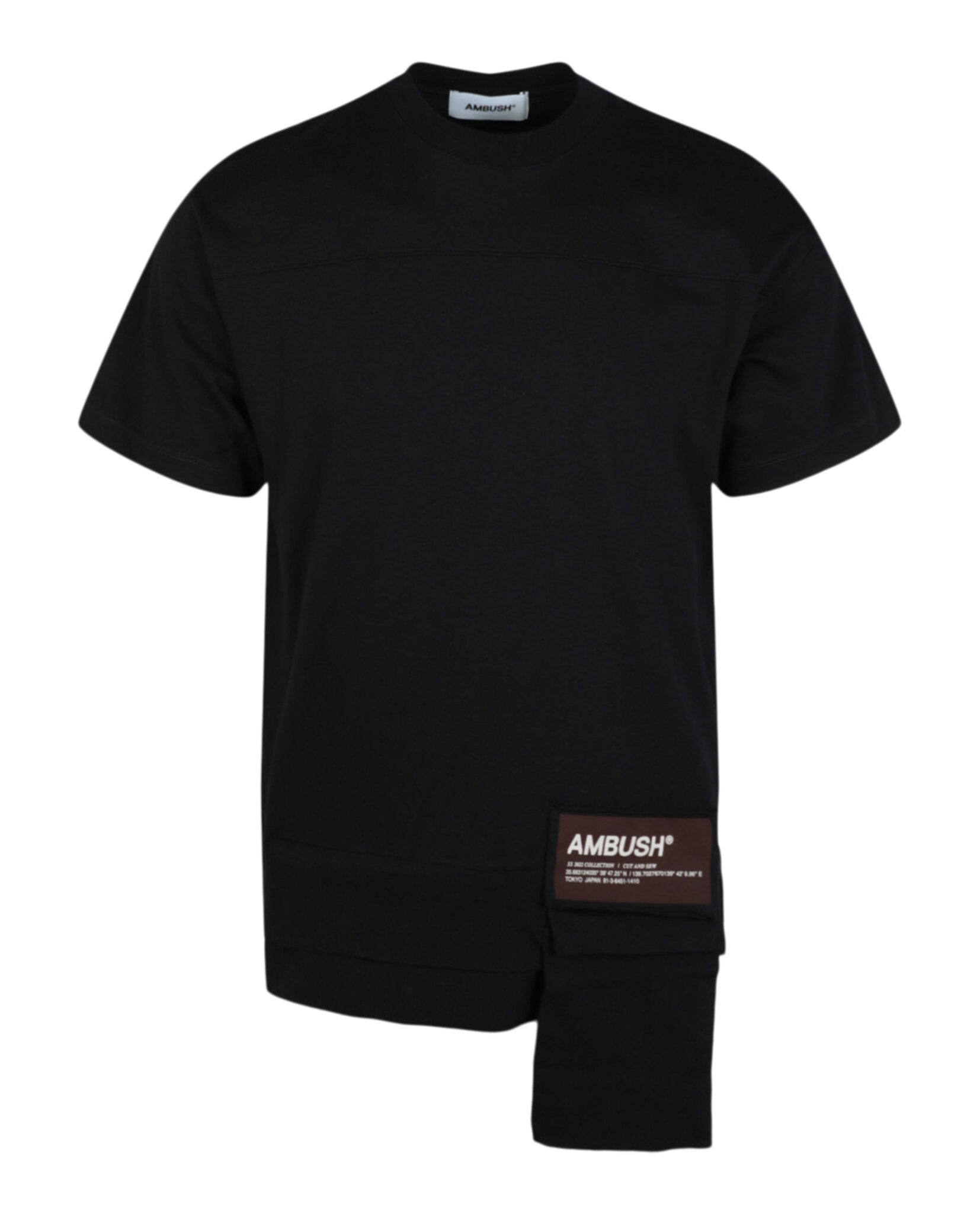 

Футболка с карманом на талии AMBUSH, черный