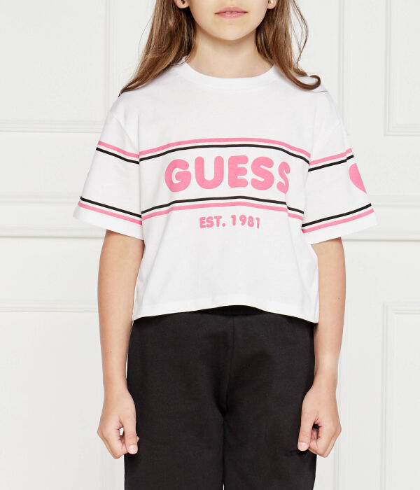 

Футболка детская Guess с принтом, белый