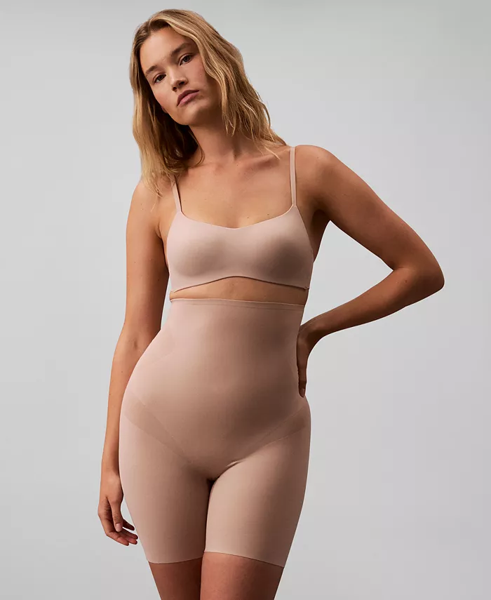

Женские утягивающие шорты с эффектом поддержки Stay-Put Firm Stretch QF8175 Calvin Klein, коричневый