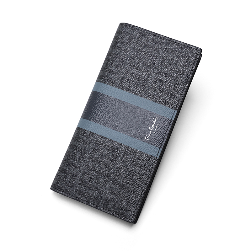 

PIERRE CARDIN Кожаный клатч для делового костюма, Black Gray