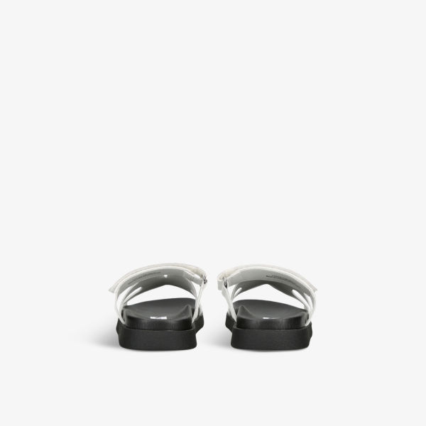 Сандалии Steve Madden Missile на плоской подошве с переплетенными ремешками, белый — фото 4