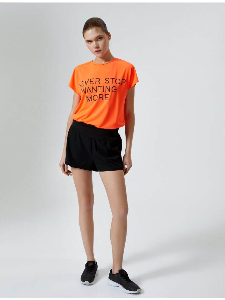 

Футболка KOTON T shirt, цвет neon orange