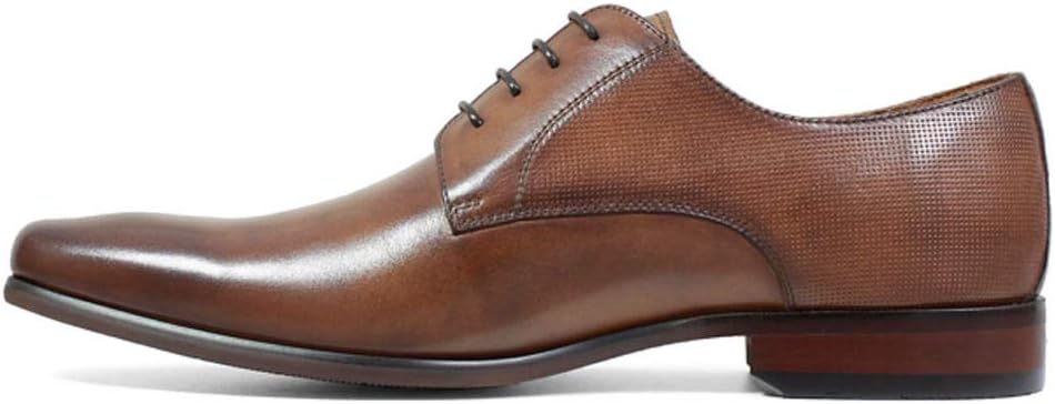 Мужские оксфорды Florsheim Postino с plain toe, Cognac Smooth/Perf — фото 4