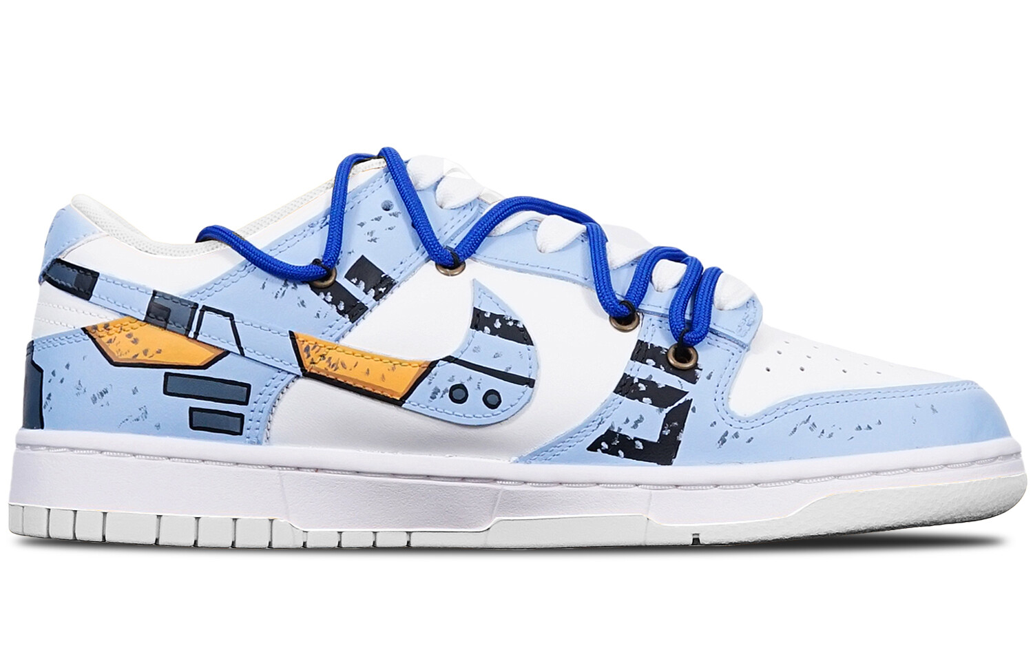 

Кроссовки Nike Dunk Skateboard Shoes Women's Low-Top Blue White/Black