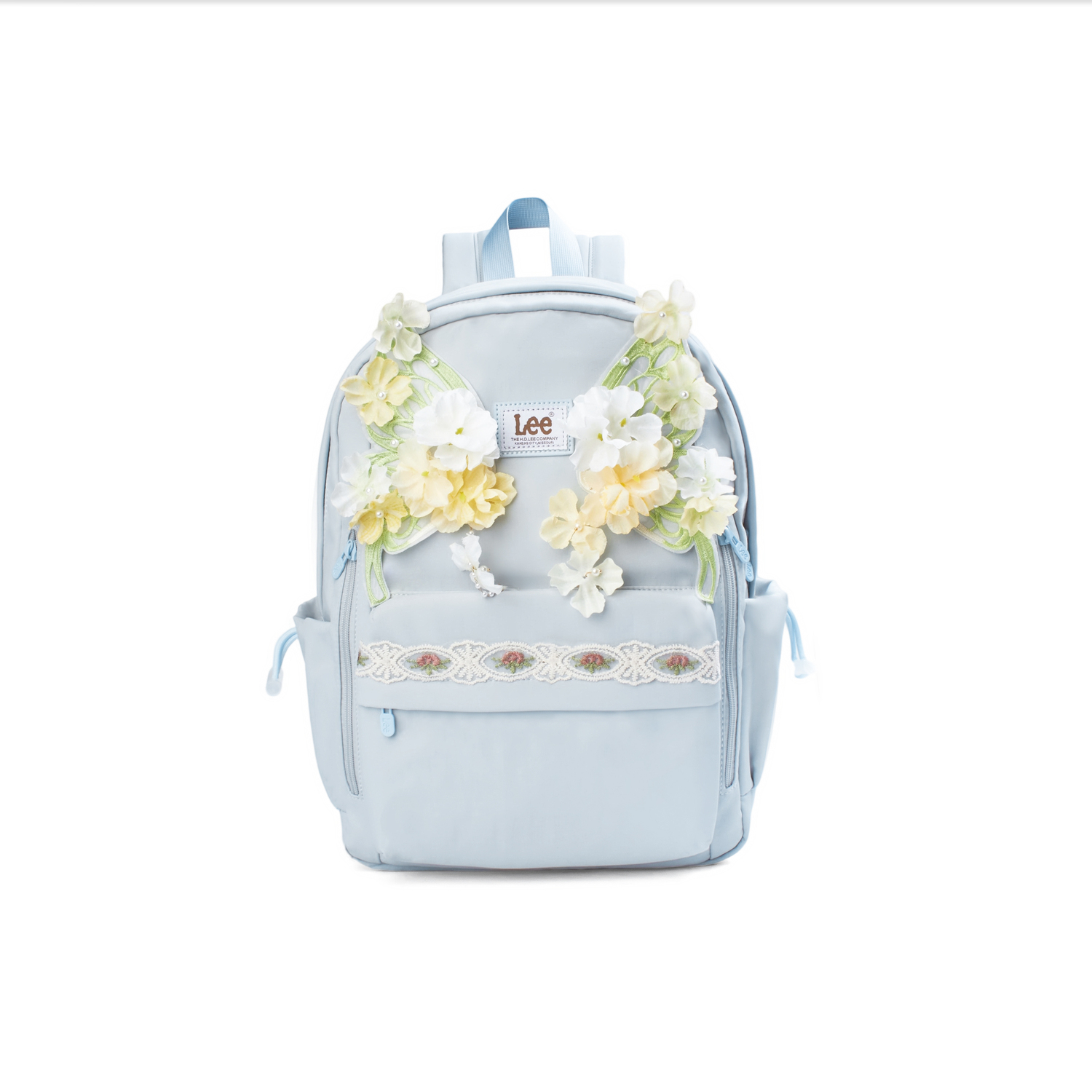 

Lee Тканевый рюкзак средний унисекс голубой конфетный, Spring Floral