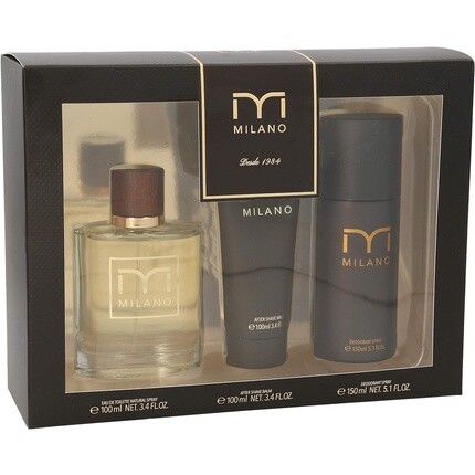 

Milano Cologne Pack 100ml + After Shave 100ml + Deodorant Spray 150ml