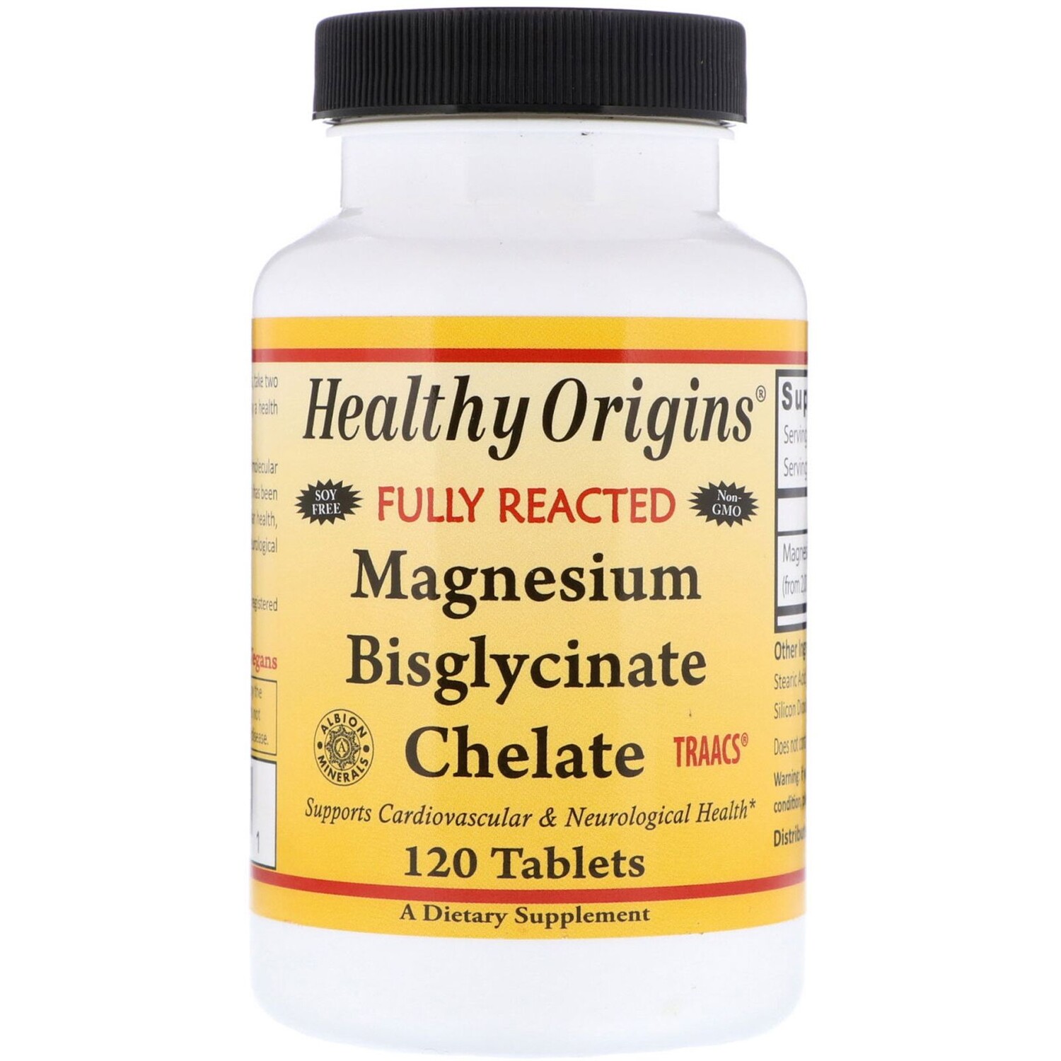 

Healthy Origins Хелатный биглицинат магния 120 таблеток