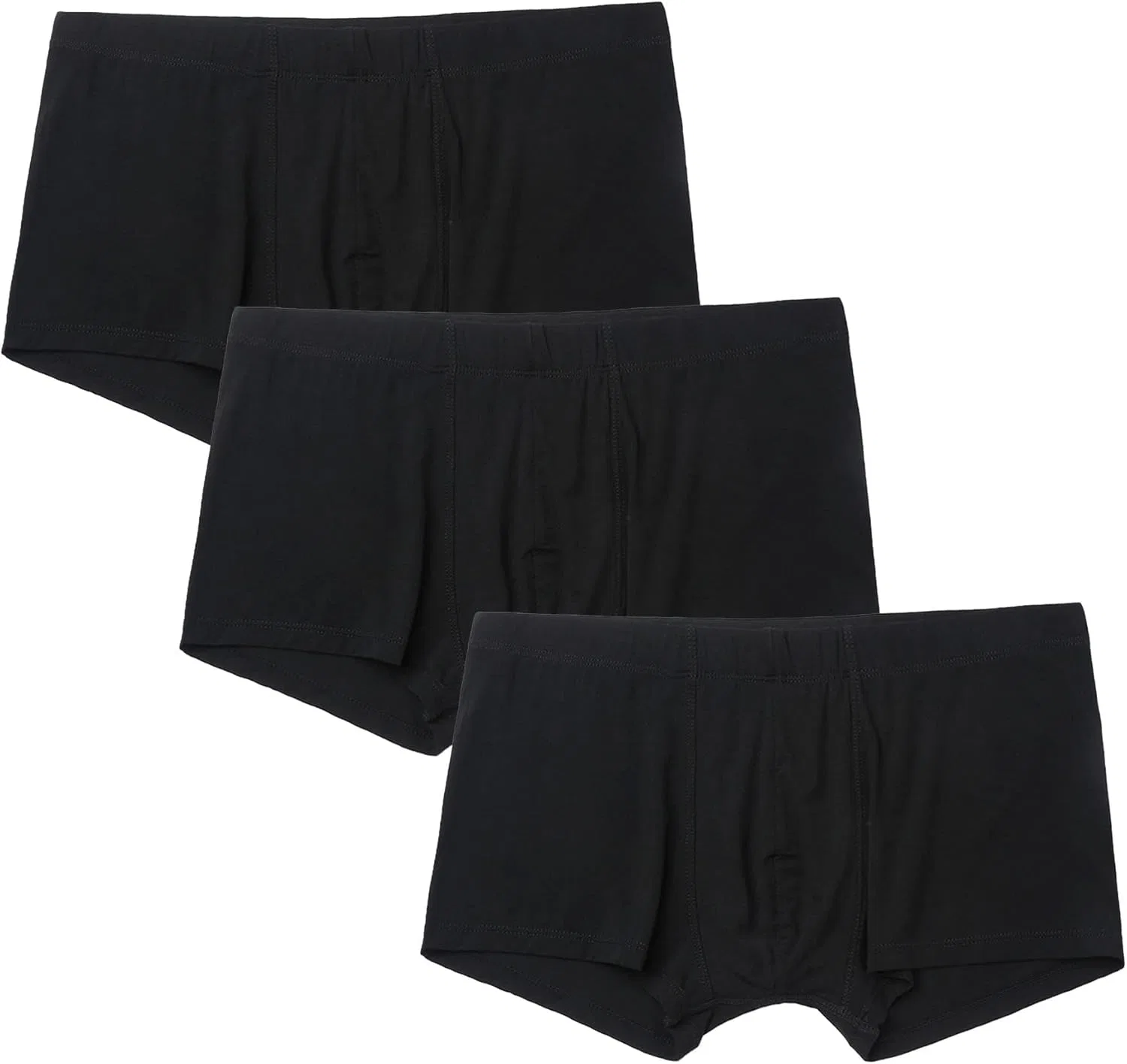 Боксеры хлопковые, 3 шт., Black