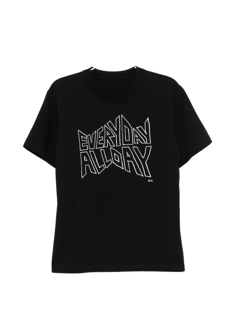 

Футболка с круглым вырезом и принтом Sacai, черный