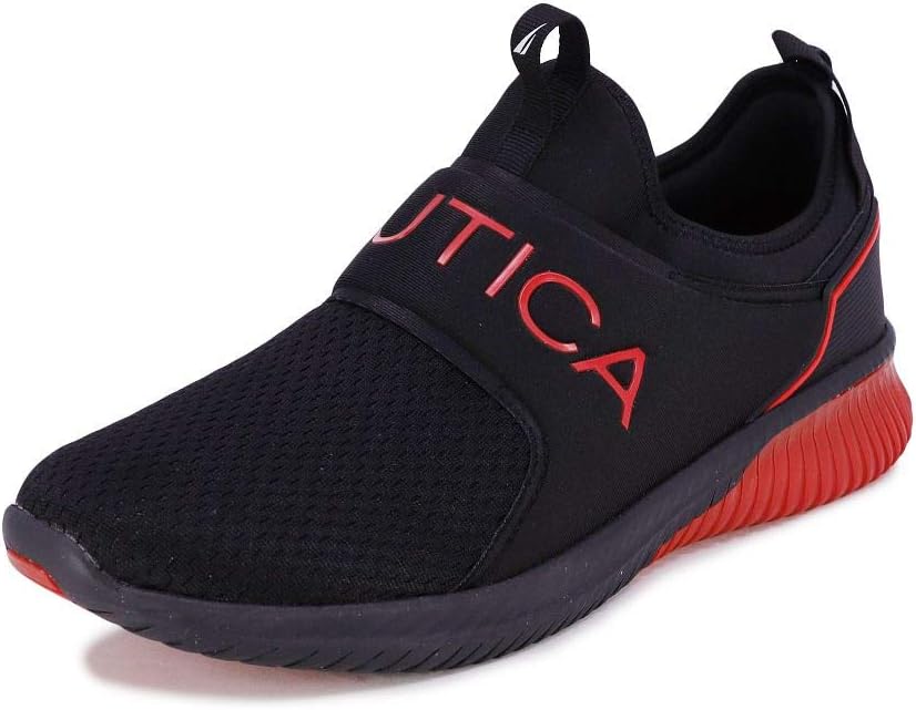 

Мужские слипоны Nautica - повседневная модная обувь для прогулок, средняя и широкая полнота, черный