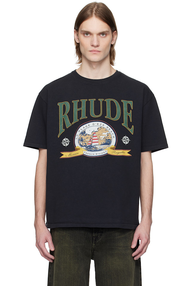 

Футболка Monaco regatta Rhude, черный