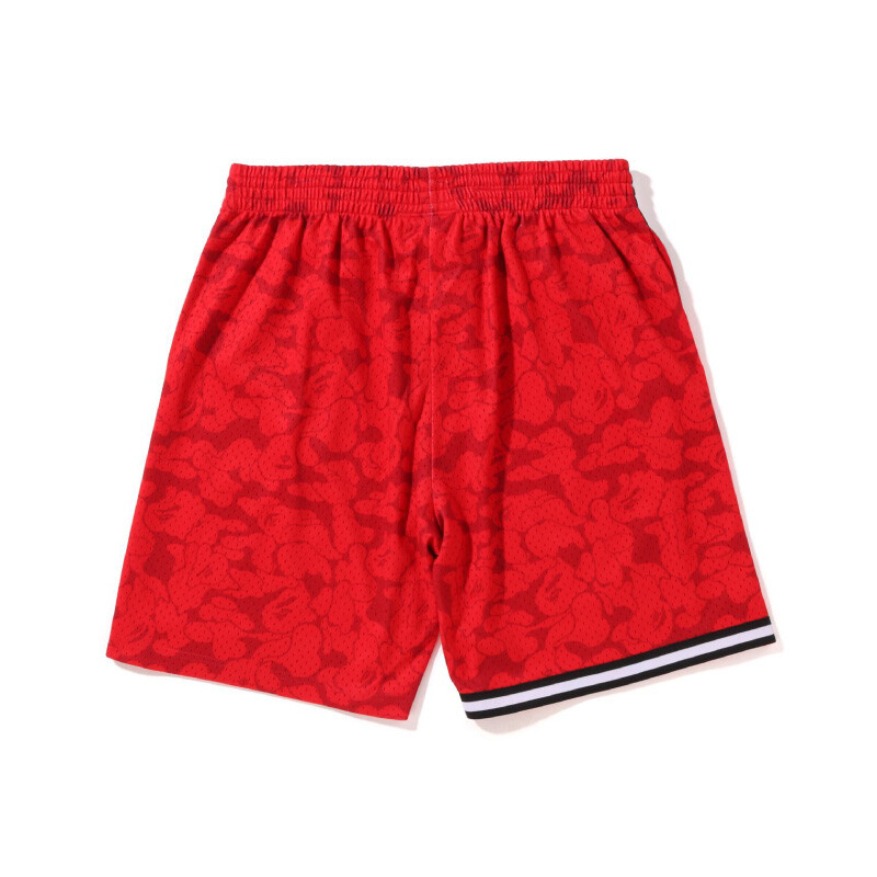 

Баскетбольные шорты Bape X Mitchell & Ness для мужчин A Bathing Ape, красный