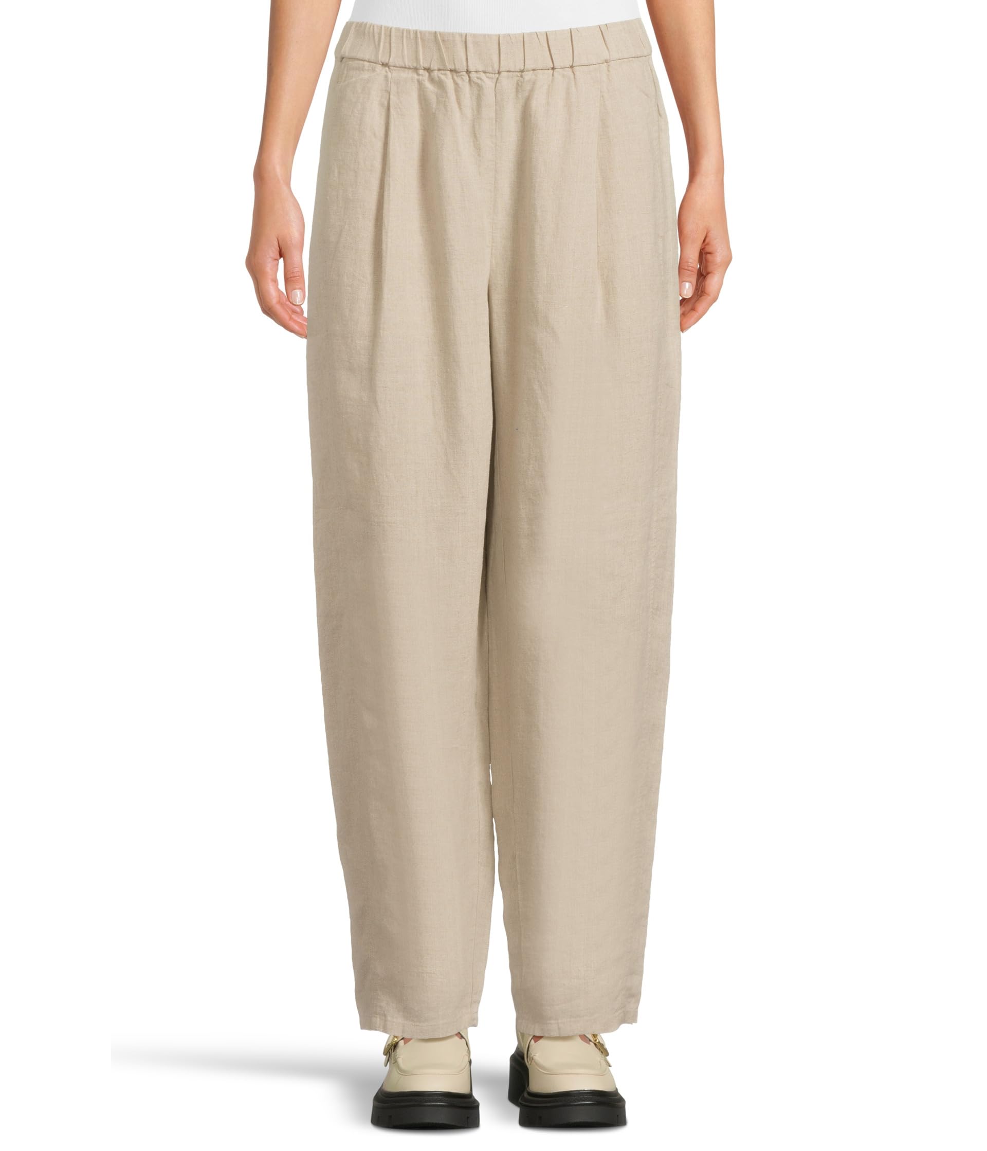 

Брюки Eileen Fisher Ankle Pleated Lantern Pants, Undyed Natural
