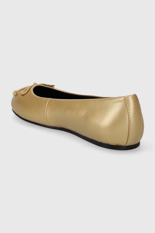 Кожаные балетки ESSENTIAL GOLDEN BALLERINA Tommy Hilfiger, золото — фото 3
