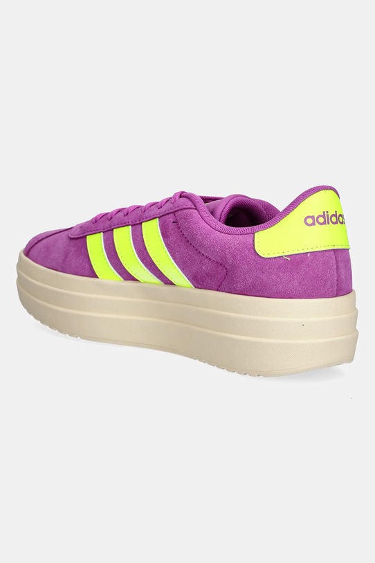 Замшевые кроссовки VL Court Bold Adidas, розовый — фото 3